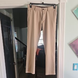 Haggar Men's Tan Chino Pants - Straight Leg